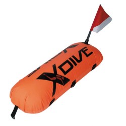 XDive Σημαδούρα PVC με Νάυλον Κάλυμμα Μονού Θαλάμου (Πορτοκαλί)